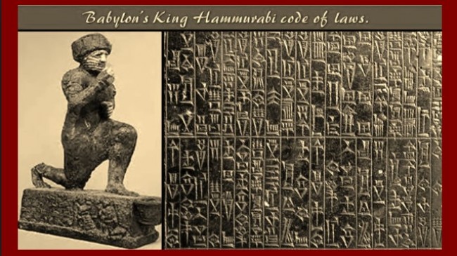 “T�m Peygamberlerin ilham kayna�� : HAMMURAB� KANUNLARI”
